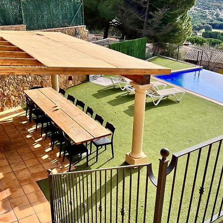 Casa Mas Ambros Con Piscina Desbordante Villa Calonge  Buitenkant foto
