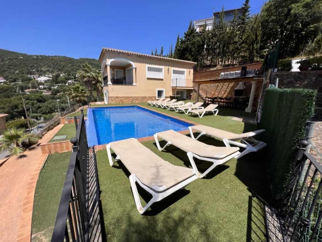 Casa Mas Ambros Con Piscina Desbordante Villa Calonge  Buitenkant foto
