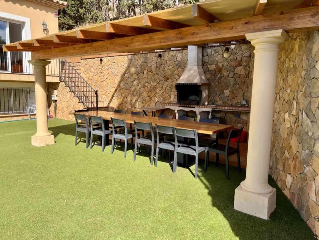 Casa Mas Ambros Con Piscina Desbordante Villa Calonge  Buitenkant foto